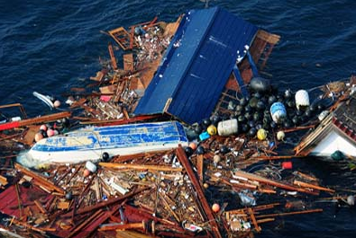 Tsunami Debris, credit: US Navy