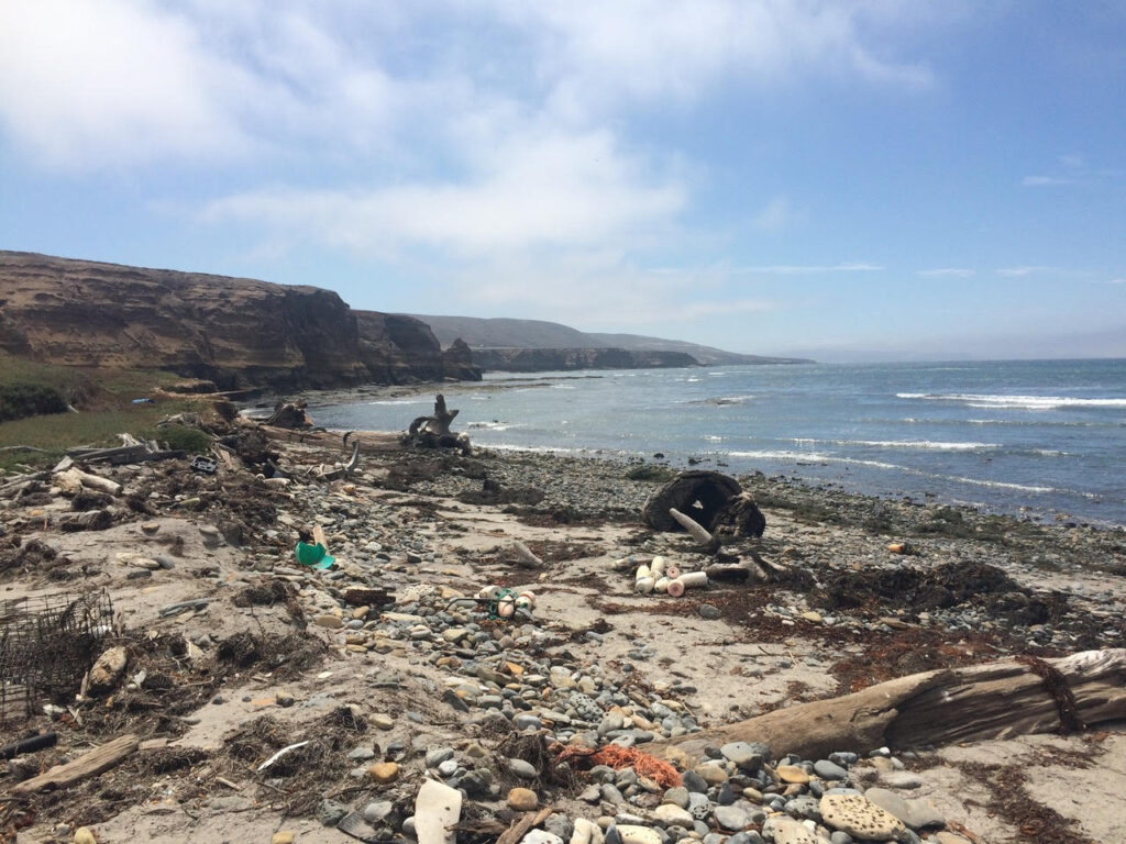Plastic Pollution on Tecelote Beach