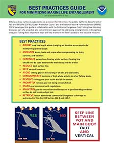 Cover of Best Practices Guide For Minimizing Marine Entanglement - Updated September 2021